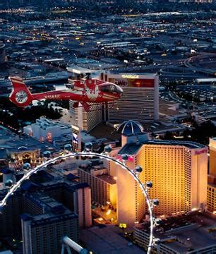 Helicopter Flight Over Las Vegas In The Evening Visit To The Neon