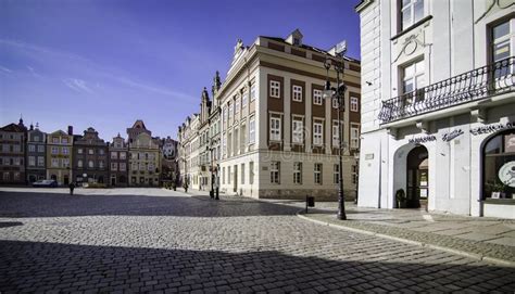 Poznan Poland Market Square Old Town Architecture Close To The