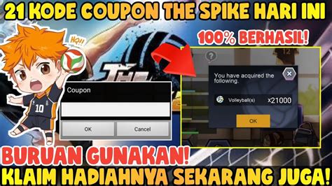 UPDATE 21 KODE COUPON THE SPIKE HARI INI KODE KUPON THE SPIKE