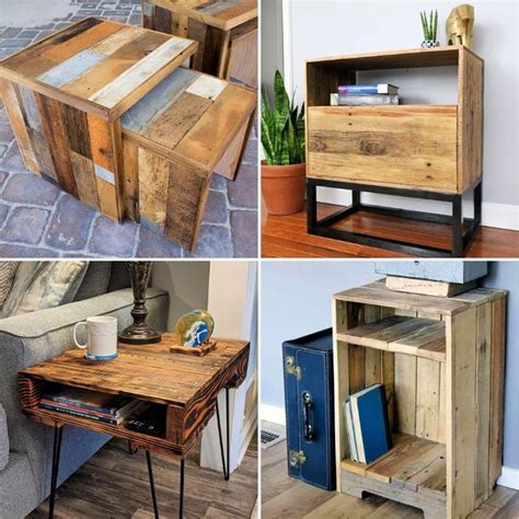 Pallet Furniture Bedside Table Cabinets Matttroy