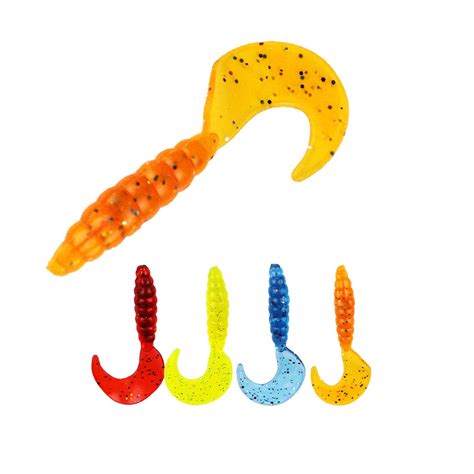 Jonstar Pcs Lot Curly Tail Worm Cm G Soft Lure Fishing Lure Silicon