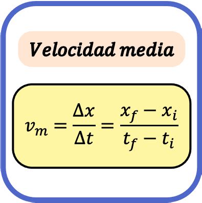 Cuál es la fórmula de la velocidad media y ejemplos