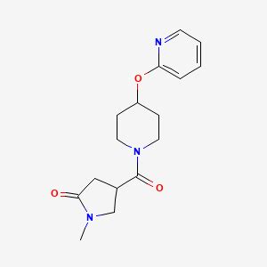 1 Methyl 4 4 Pyridin 2 Yloxy Piperidine 1 Carbonyl Pyrrolidin 2 One