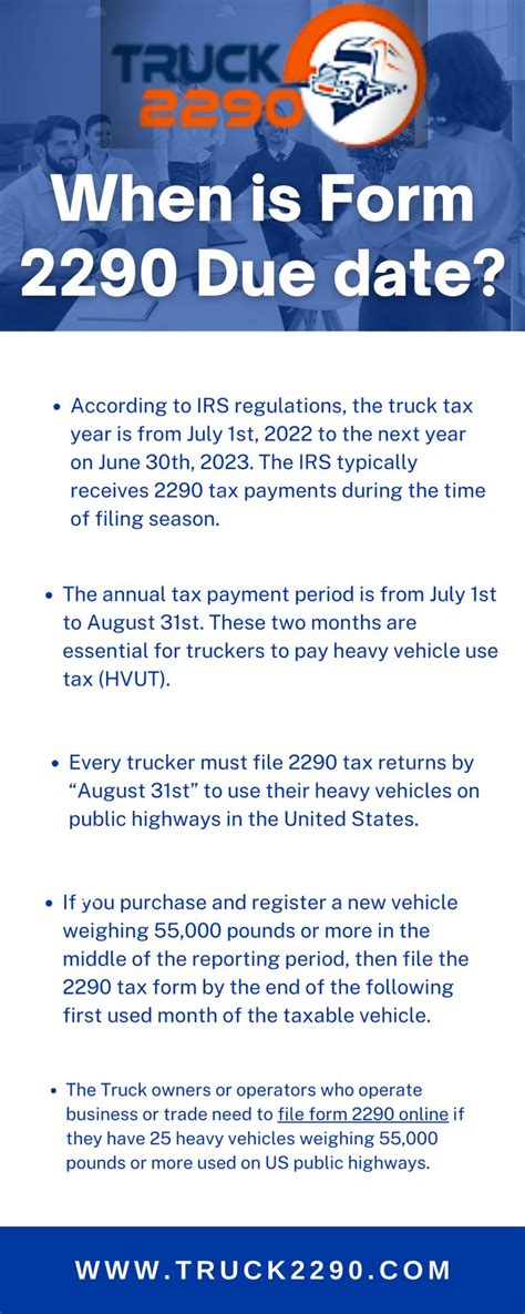 An Advertisement For Truck Rentals With The Text When Is Form Due Date