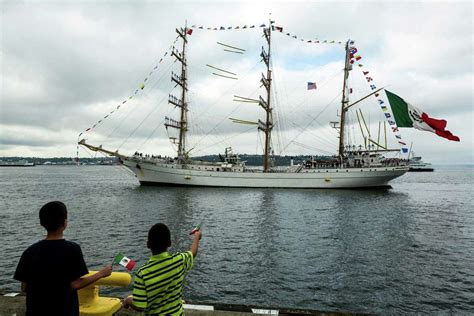 Mexican Navy Tall Ship Arrives In Seattle