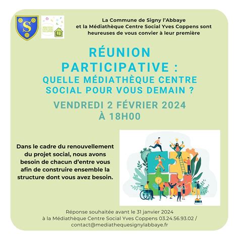 MEDIATHEQUE CENTRE SOCIAL YVES COPPENS: projet social - Signy l'abbaye