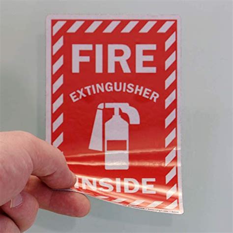 Smartsign Fire Extinguisher Inside Label 4 X 6 Engineer Grade