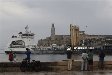 Russian warships arrive at the port of Havana Cuba Anadolu Ajansı