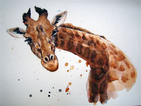 Like / Art / Animal / Giraffe | Рисунок жирафа, Создание произведений ...