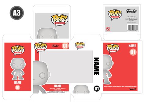 Custom Funko Pop Box Template Digital Funko Pop Box Mockup Etsy