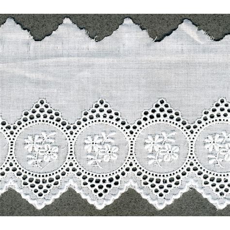 Broderie Anglaise Mm Blanc Tissus Des Ursules