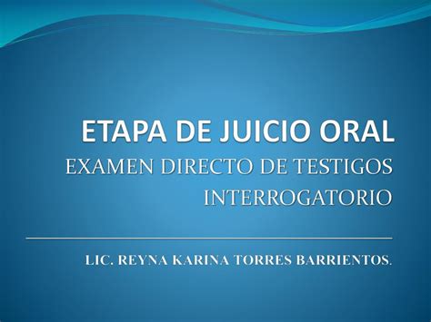 Ppt Etapa De Juicio Oral Powerpoint Presentation Free Download Id2189247