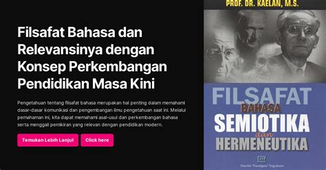 Filsafat Bahasa Dan Relevansinya Dengan Konsep Perkembangan Pendidikan