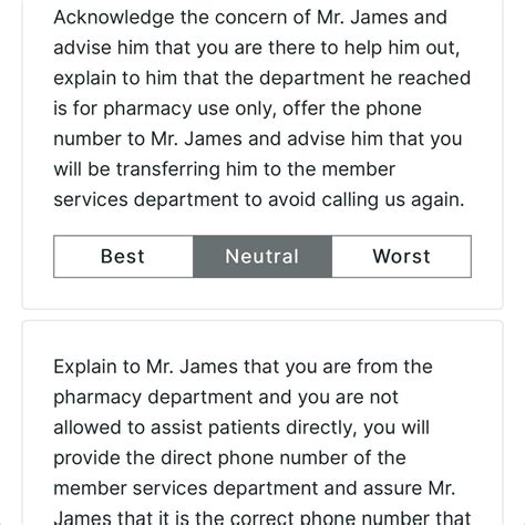 Mr James A Patient Calls Asking For Assistance Regarding His