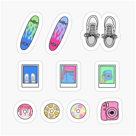 Indie Aesthetic Pack Sticker By Pastel Paletted Preppy Stickers Cool