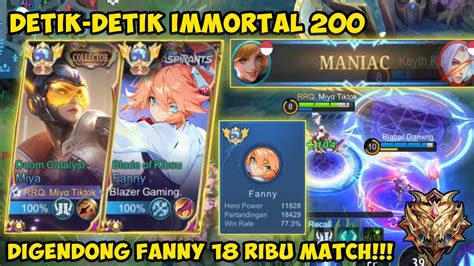 AKHIRNYA GW MENCAPAI MYTHIC IMMORTAL 200 BLAZER MANIAC FANNY NYA