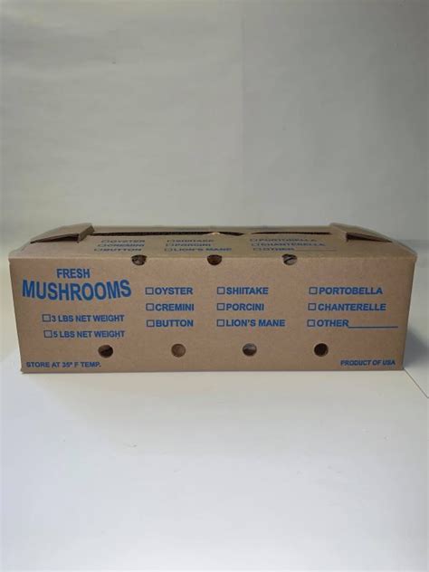 Item 1065 3 To 5 Pound Mushroom Box Fresh Mushrooms 500 Pack