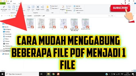 Cara Mudah Menggabung File PDF Menjadi Satu YouTube