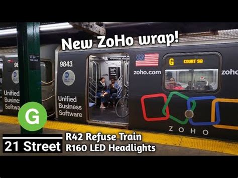 IND Crosstown Line G Train Action 21 St ZoHo Wrap R42 Refuse