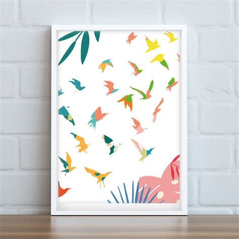 Flock Of Birds Art Print By Sei Ru