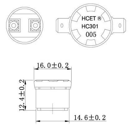 Aplicación del interruptor de temperatura bimetálico KSD301