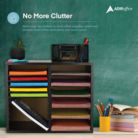 Compartment Wooden Literature Organizer Alpine