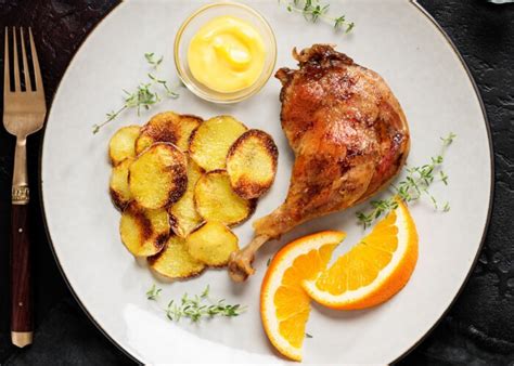 Confit De Pato Casero A La Naranja Con Patatas Pequerecetas