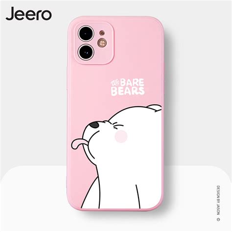 Jeero Soft Silicone Matching Couple Set Cute Funny Shockproof Phone