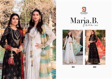 Shraddha Designer Maria B Lawn Vol Lawn Cotton Print With Heavy