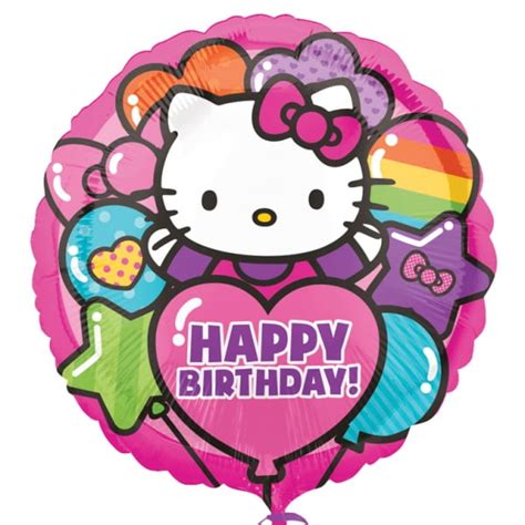 Hello Kitty Rainbow Happy Birthday Balloon - Walmart.com