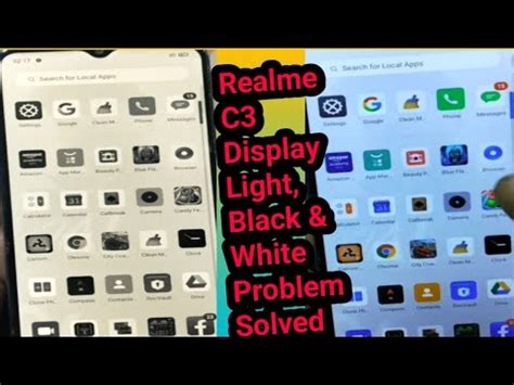 Realme C3 Display Light Black White Problem Solved YouTube