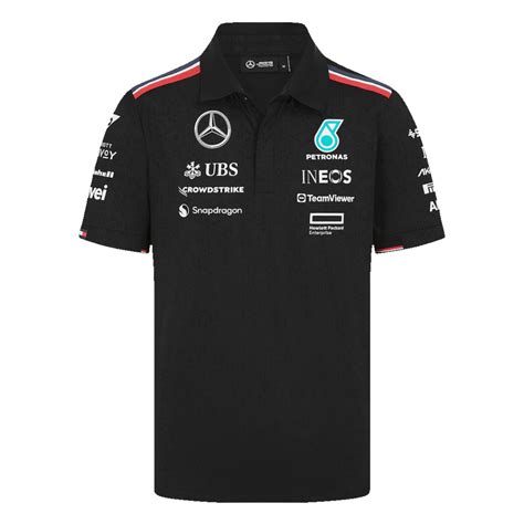 Men Mercedes AMG Petronas F1 Racing Polos 2024 Goalkits Net