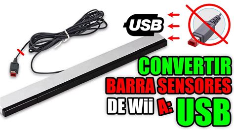 CONVIERTE TU BARRA SENSORA De WII En USB Emuladores Raspberry Etc