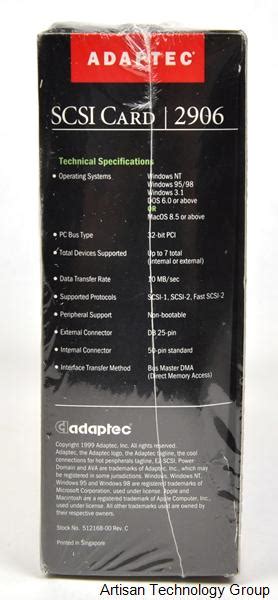 2906 Adaptec Pci To Fast Scsi Adapter Artisantg™