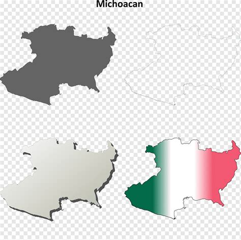 Michoacan Blank Outline Map Set Png PNGWing