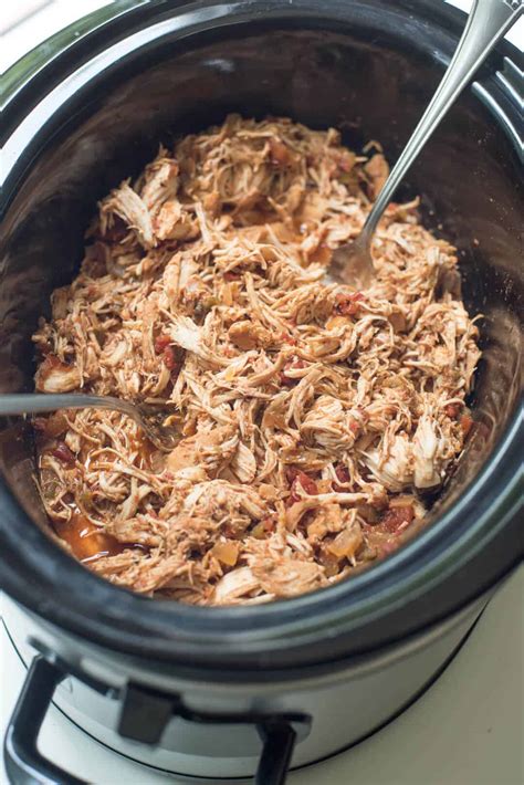 Crock Pot Chicken Tacos Valeries Kitchen