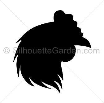 Chicken Head Silhouette | Silhouette clip art, Silhouette, Silhouette free