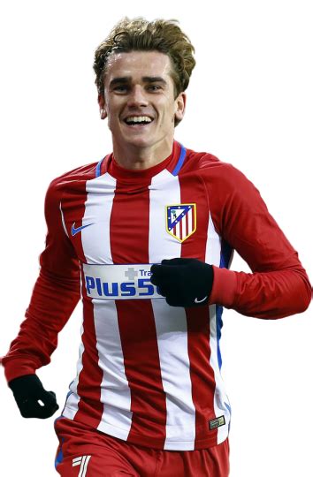 Antoine Griezmann Atlético Madrid football render FootyRenders