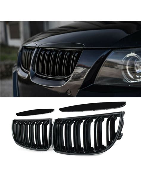 GRILL NERKI BMW E90 E91 05 08 CZARNY POŁSYK POD