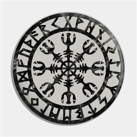 Helm Of Awe Aegishjalmur Symbol Viking Norse Runes By Annemathiasz