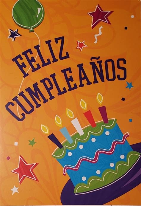 Feliz Cumpleaños Card Birthday Birthday Card In Spanish Greeting