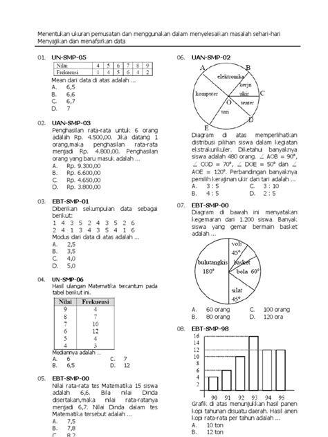 Kumpulan Soal Un Matematika Smp Dan Pembahasannya Homecare24