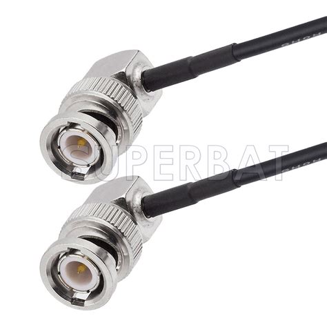 Bnc Male Right Angle To Bnc Male Right Angle Cable Using Rg Coax