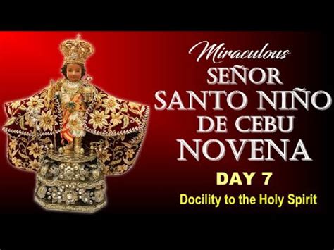 Day Miraculous Se Or Santo Ni O De Cebu Novena Docility To The