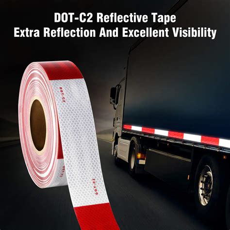 Seven Sparta Dot C2 Reflective Safety Tape 2 Inch X 200 Feet Red White