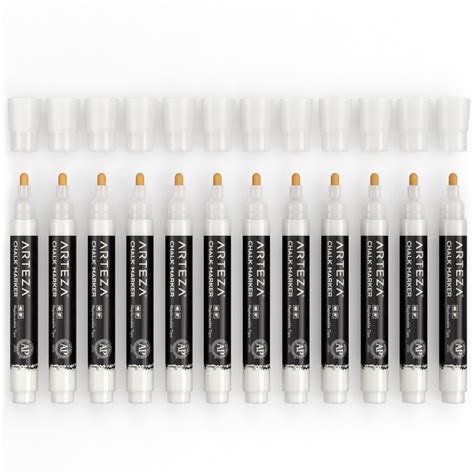 Liquid Chalk Markers White Set Of 12 Arteza