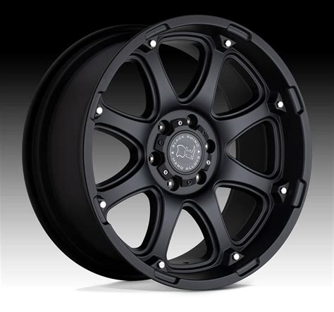 Black Rhino Glamis Matte Black Custom Truck Wheels Glamis Black