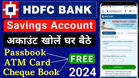 How To Open Hdfc Saving Account Online Hdfc Bank Account Hdfc Bank