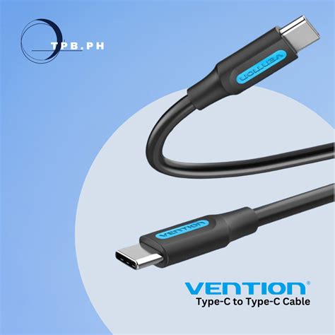 Vention 60w Type C To Type C PD 3a Type C Fast Charging 480mbps High