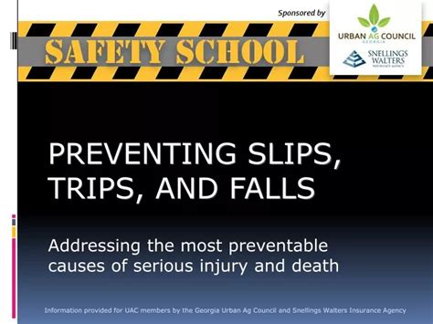 Ppt Preventing Slips Trips And Falls Powerpoint Presentation Free